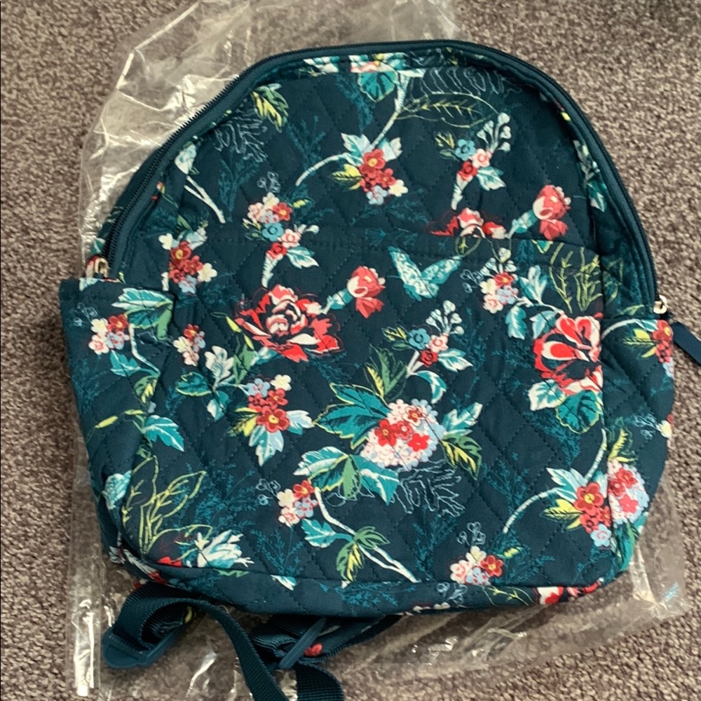 Floral Quilted Backpack